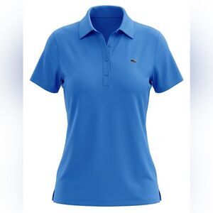 VINEYARD VINES WOMENS POLO SHIRT ROYAL BLUE SIZE XS